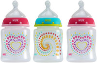 Nuk Trendline Orthodontic Bottle - 5 oz - 3 Pk - Girl - Colors May Vary - 1 ct.