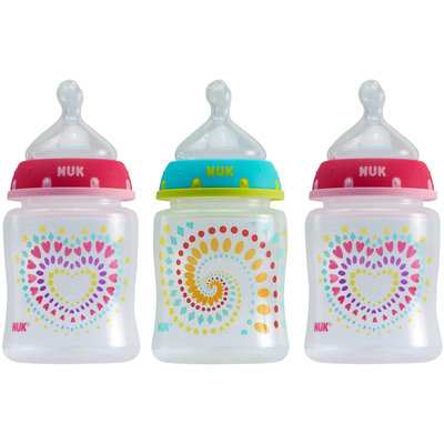 Nuk Trendline Orthodontic Bottle - 5 oz - 3 Pk - Girl - Colors May Vary - 1 ct.