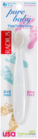 Radius Pure Baby Toothbrush, 6-18 mo, Clear - 1 ct.