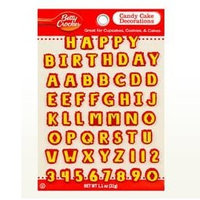 Betty Crocker™ Alphabet Assortment Yellow and Red Candy Card Decoration