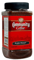 Community Coffee Instant Coffee, Dark Roast, 7 oz Jars, 4 pk
