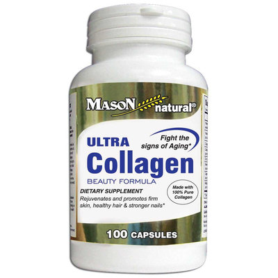 Mason Vitamins Ultra Collagen Beauty Formula Made with 100% Pure Collagen caps, 100 ct Bottle