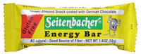 Seitenbacher Gluten Free Energy Bar, Honey-Almond Snack coated with German Chocolate, 1.8 oz Bars, 1