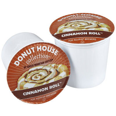 Donut House Collection Coffee, Cinnamon Roll, 24 ct K-Cups for Keurig Brewers