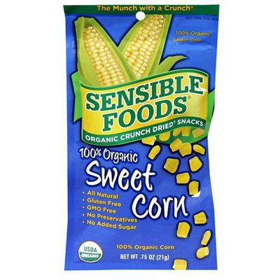 Sensible Foods Organic Crunch Dried Snacks, Sweet Corn, 24 pk