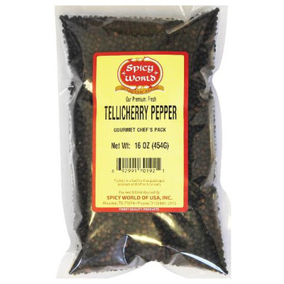 Spicy World Black Tellicherry Whole Peppercorn