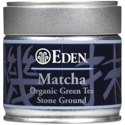 Eden Organic Matcha Tea, green tea Stoned Ground 1 oz Tin