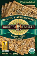 Doctor Kracker Org & Artisan Baked Flatbread, 3 Seed, 6 pk