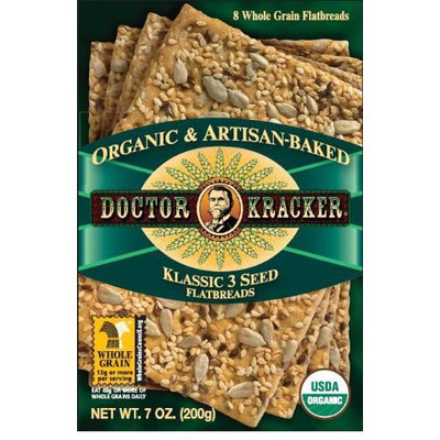 Doctor Kracker Org & Artisan Baked Flatbread, 3 Seed, 6 pk