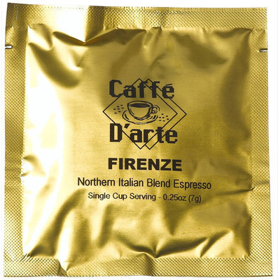 Caffe D'arte Firenze Northern Italian Blend Expresso, 45mm-Hard Espresso Pods, 120 pk