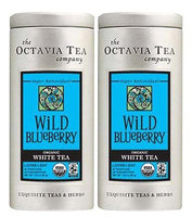 Octavia Tea Wild Blueberry, White Tea, Loose Leaf, 1.23 oz, 2 pk