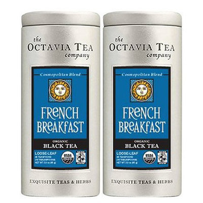 Octavia Tea Organic French Breakfast Black Tea, Loose Leaf, 3 oz, 2 pk