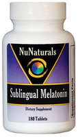 Nunaturals Sublinqual Melatonin Tablets, 180 ct