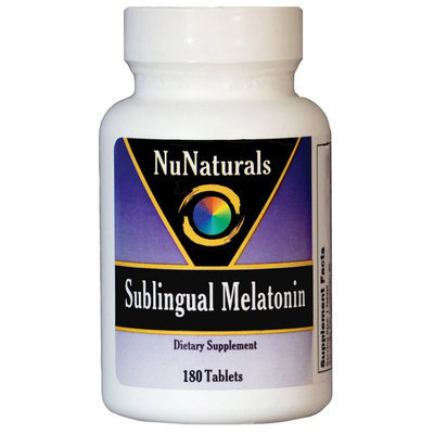 Nunaturals Sublinqual Melatonin Tablets, 180 ct