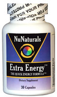 NuNaturals - Extra Energy Quick Energy Formula - 30 Capsules