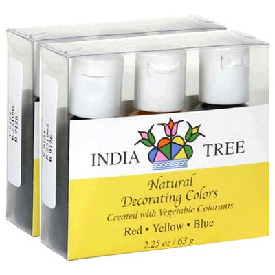 India Tree Natural Decorating Colors Set, 3 ct Packages 2.25 oz, 2 pk