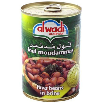 Al Wadi Foul Moudammas, Fava Beans in Brine, 14 oz, 12 pk