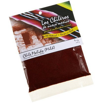 Los Chileros Chile Molido (Ground New Mexico Chile, Mild), 4 oz, 12 pk