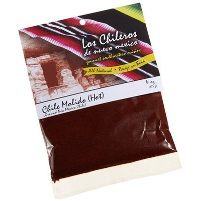 Los Chileros Chile Molido (Ground New Mexico Chile, Hot), 4 oz, 12 pk