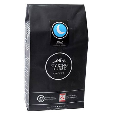 Kicking Horse Coffee Decaf Dark, Whole Bean Coffee, 2.2 lb Pouch