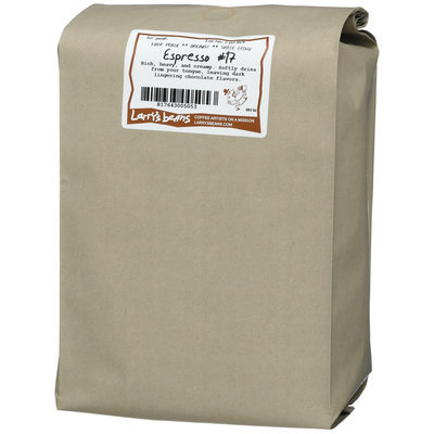 Larry's Beans Larrys Beans Fair Trade Organic Coffee, Espresso #17, Whole Bean, 5 lb Bag