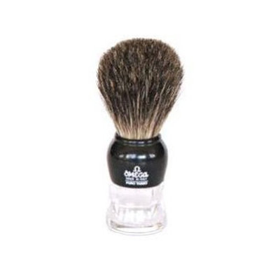 Omega Stripey 100% Pure Badger Shaving Brush with Stand