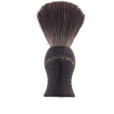 Colonel Conk Progress Model 1001 Standard Pure Badger Shaving Brush, Black Handle