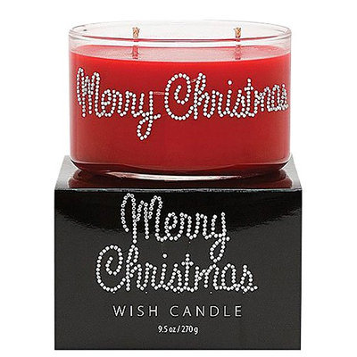 Primal Elements Wish Candle, 9.5 oz, Merry Christimas, Red