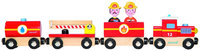 Juratoys Story Firefighter Train Wooden Train