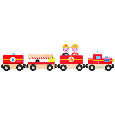 Juratoys Story Firefighter Train Wooden Train