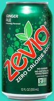 Zevia Zero Calorie Ginger Ale Soda Soft Drink