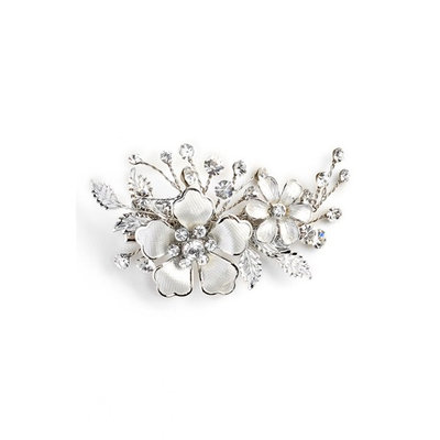 Wedding Belles New York 'Emma' Crystal Hair Clip - Metallic