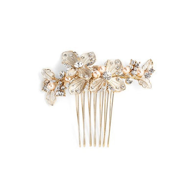 Wedding Belles New York 'Petite Garden' Crystal Hair Comb - Metallic