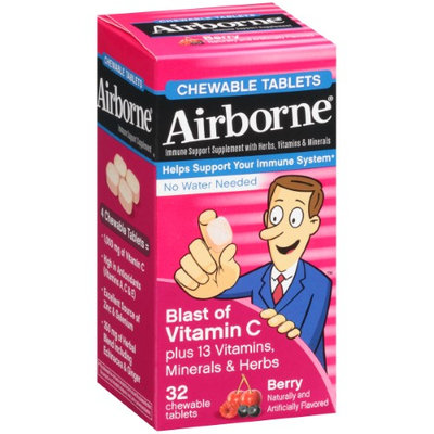 Airborne® Immune Support Chewable Tablet, Berry, 32/Box