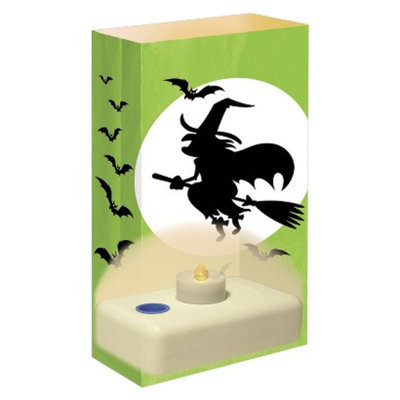 Lumabase Battery Light Luminaria Kit - Green/Black (12 Ct)