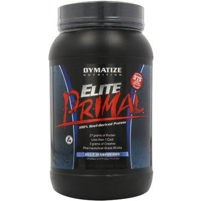 Dymatize Nutrition Elite Primal, Blue Raspberry, 2.037-Pound
