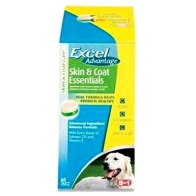 United Pet Group Eio 860506 Excel Advantage Skin and Coat Tabs 60 Count
