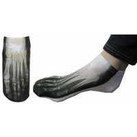 Grimmway Farms X-ray Skeleton Bone Ankle Socks Photo Print Style