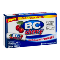 BC Headache Powders Cherry - 4 CT