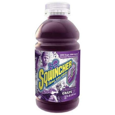 SQWINCHER 030922-GR Sports Drink, Liquid, Grape,12 oz, PK24