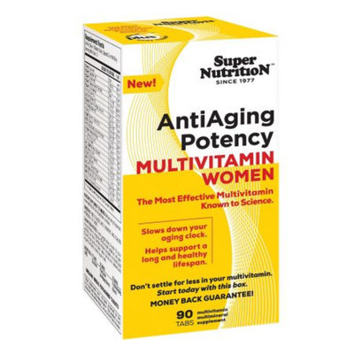 Super Nutrition AntiAging Women's Multivitamins, Tablets, 90 ea