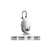 TRENDnet Dome Network Camera - Outdoor, 1.3MP, PoE, Smart IR, 1280x960 HD Resolution, 20x Optical Zoom, 16x Digital Zoom