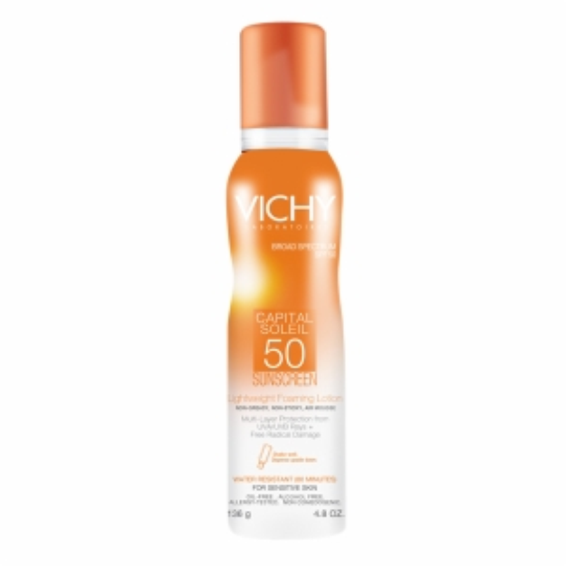Vichy Laboratoires Capital Soleil SPF 50 Lightweight Foaming Lotion, 4.8 oz