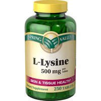 Spring Valley L-Lysine 500 mg, 250 count