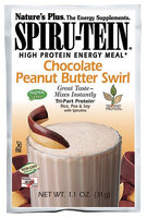 Spiru-Tein (Spirutein) Shake - Chocolate Peanut Butter Swirl Nature's Plus 8 Pac