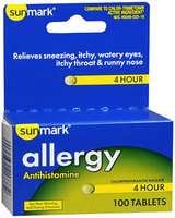 Sunmark Allergy 4 Hour, 100 tabs by Sunmark
