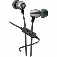 Ihome iHOME Noise-Isolating Metal Earbuds with Volume Control and Pouch