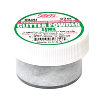 1/2 Ounce Lime - Glitter Acrylic Powder by Sassi for Beautiful Nails
