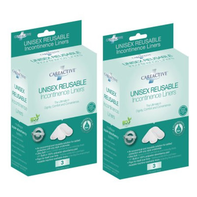 CareActive Unisex Reusable Incontinence Liners, 6 pack, 6 Pack