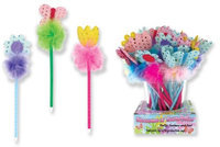 Bulk Buys Spring Sequin Furry Bobble Pen(Case of 72)